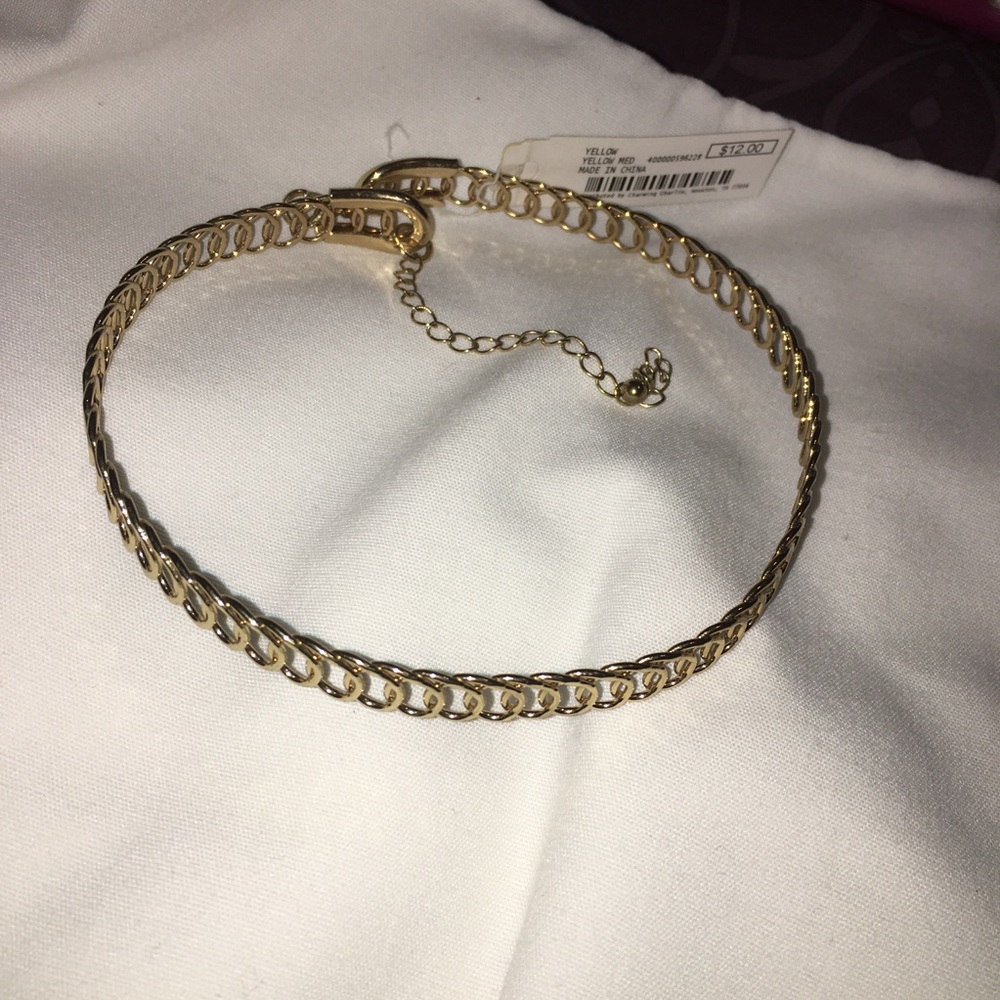 Charming Charlie Gold choker necklace